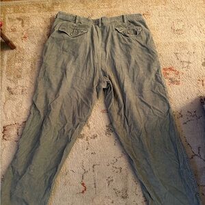 Zara Men's Corduroy Pants - Olive